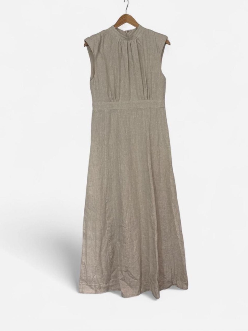 DISSH Sleeveless Maxi Dress in Taupe Beige